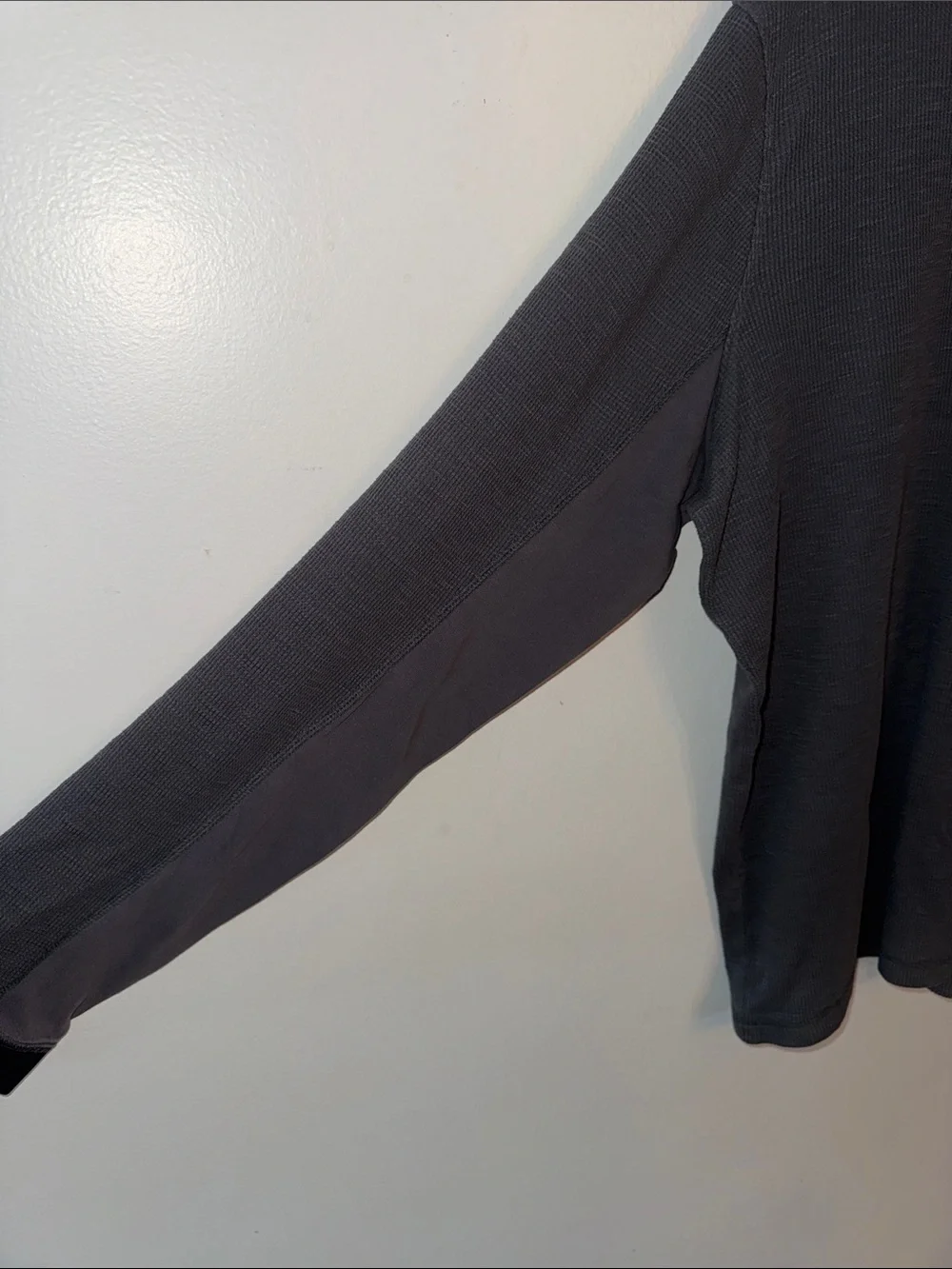 Nike Air Jordan Waffle Knit Thermal Long Sleeve Shirt Grey Men’s XXL